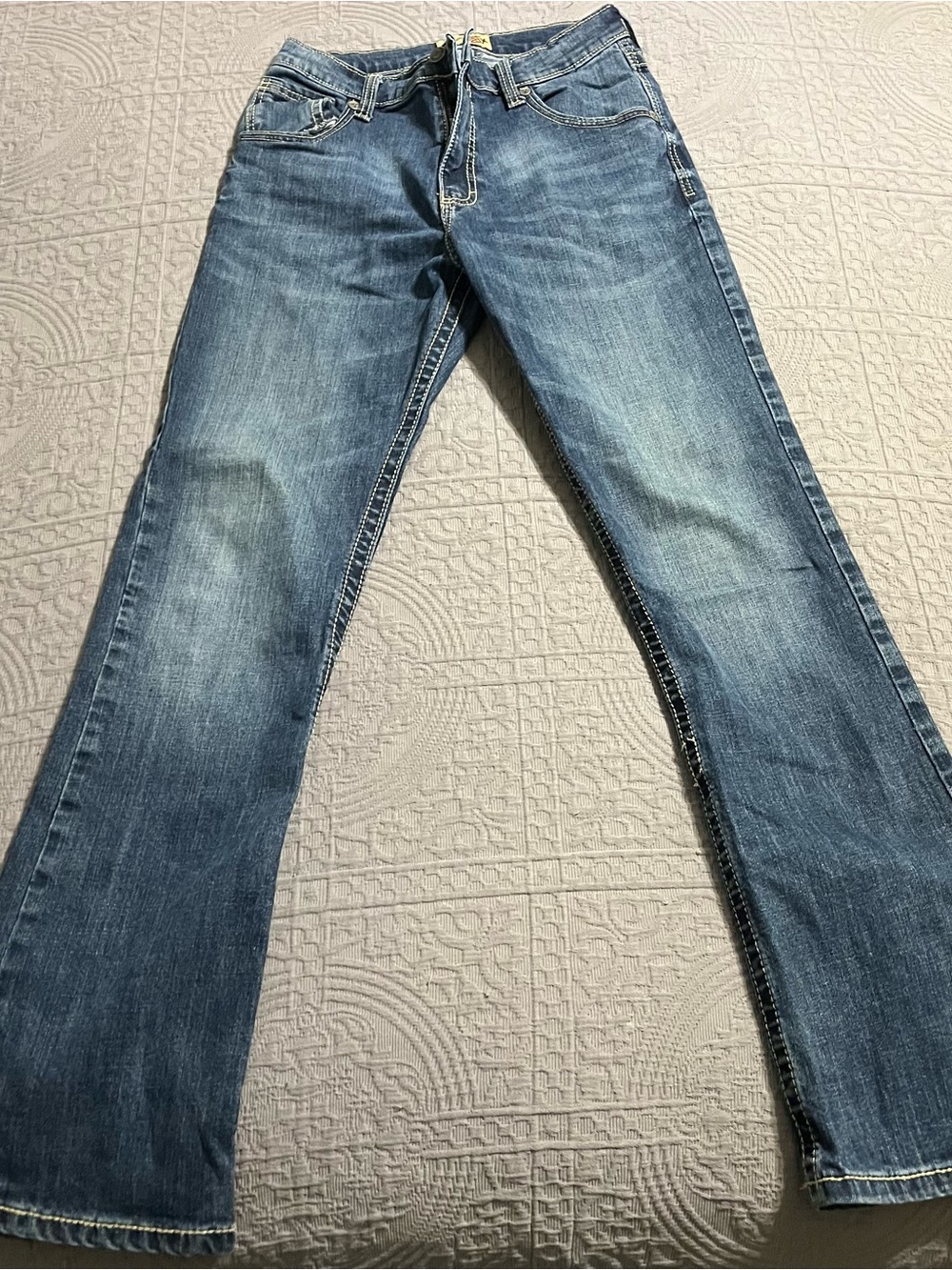 Wrangler 20x size 16 slimmer fit jeans  Kids Blue Straight-Leg Jeans denim